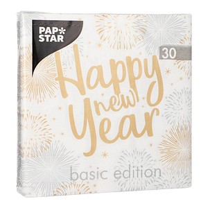 PAPSTAR Servietten Happy New Year 30 St.