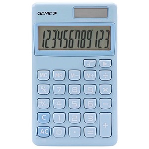 GENIE 212B Taschenrechner hellblau