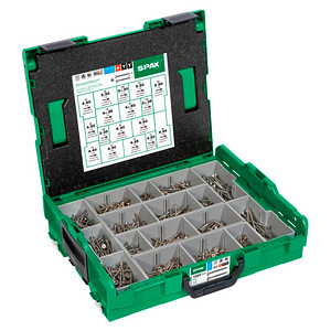 SPAX® Holzbauschrauben-Sortiment L-BOXX Mini EDELSTAHL 5000009165019