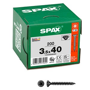 SPAX® Universalschrauben T20 Senkkopf BLAX 1191040350403 3,5 mm x 40 mm, 200 St.