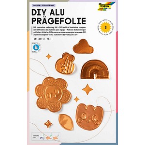 folia Prägefolie kupfer, 3 Blatt