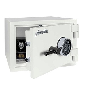 phoenix Tresor FORTRESS Sicherheitsstufe S2 nach EN14450 mit Feuerschutz signalweiß 41,0 x 40,5 x 30,0 cm