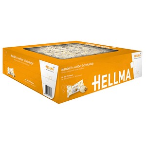 HELLMA Mandel in weißer Schokolade Schokolade 360 St./864,0 g, 360 St.