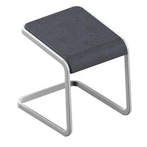 Quadrifoglio Büro-Sitzhocker C-STOOL OCSTOB01/2JUX anthrazit, 1 St.