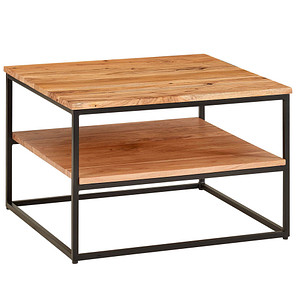 WOHNLING Couchtisch quadratisch Massivholz akazie 60,0 x 60,0 x 41,0 cm, 1 St.