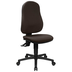 Topstar Bürostuhl Point 60, 8160G08 Stoff braun, Gestell schwarz