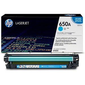 HP 650A (CE271A) cyan Tonerkartusche