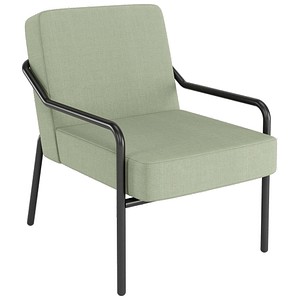 medso powered by PAPERFLOW Sessel MEDSO M grün schwarz Stoff 58,0 x 74,3 x 73,6 cm, 1 St.