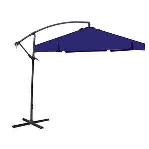 Garden Pleasure Sonnenschirm sechseckig, blau neigbar Ø 300,0 cm