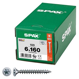 SPAX® Universalschrauben WIROX T-STAR PLUS T30 1191010601605 6 mm x 160 mm, 100 St.
