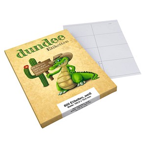 dundee Etiketten weiß 105,0 x 70,0 mm, 100 Blatt