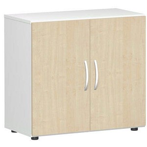 geramöbel Aktenschrank Flex, S-382100-AW weiß, ahorn 1 Fachboden 80,0 x 42,0 x 75,2 cm