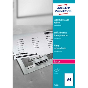 AVERY Zweckform Laserfolien 3480 matt, 100 St.