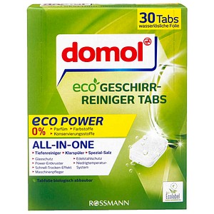 domol eco POWER ALL-IN-ONE Spülmaschinentabs, 30 St.