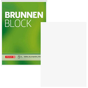 BRUNNEN Briefblock DIN A4 blanko, 1 Block