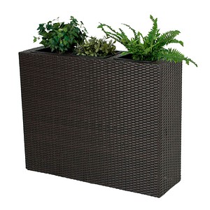 Garden Pleasure Pflanzkübel Kunststoff coffee rechteckig 100,0 cm 30,0 cm, 1 St.