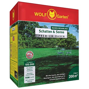 WOLF-Garten® Schatten & Sonne PREMIUM LP 200 Rasensamen 4,0 kg