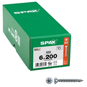 SPAX® Universalschrauben WIROX T-STAR PLUS T30 1191010602005 6 mm x 200 mm, 100 St.