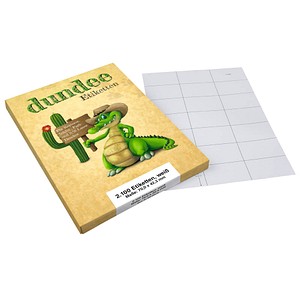 dundee Etiketten weiß 70,0 x 42,3 mm, 100 Blatt