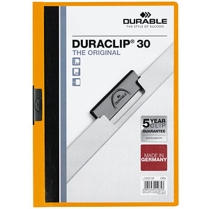 25 DURABLE Klemmhefter DURACLIP  orange