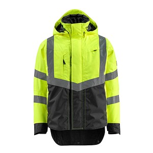 MASCOT® unisex Warnjacke Harlow gelb, schwarz Größe 2XL