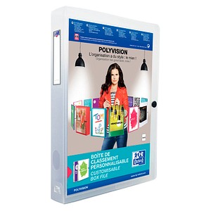 OXFORD Heftbox Polyvision 4,0 cm transparent, 1 St.