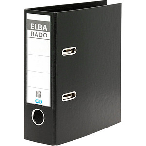 ELBA A5 Hochformat Ordner schwarz Kunststoff 7,5 cm DIN A5 hoch ELBA A5 Hochformat Ordner schwarz Kunststoff 7,5 cm DIN A5 hoch