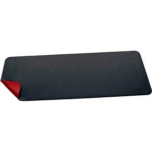 SIGEL Schreibtischunterlage Lederimitat schwarz/rot