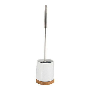 WENKO WC-Garnitur Bamboo weiß, braun Stein, 1 St.