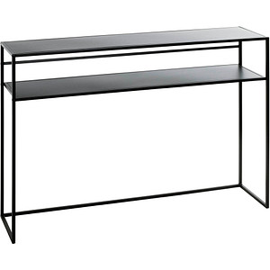 HAKU Möbel Konsolentisch rechteckig Metall schwarz 112,0 x 28,0 x 81,0 cm, 1 St.