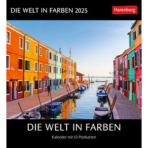 Harenberg Postkartenkalender Farbenwelt 2025