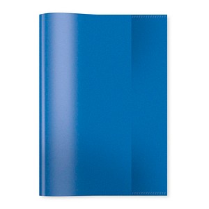 HERMA Heftumschlag transparent blau Kunststoff DIN A5, 1 St.