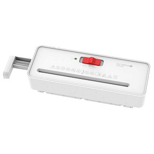 OLYMPIA PS 16 Pro Aktenvernichter mit Streifenschnitt P-2, 6 mm, bis 6 Blatt, weiß