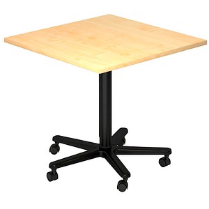HAMMERBACHER VST88 Stehtisch höhenverstellbar quadratisch Spanplatte ahorn 80,0 x 80,0 x 72,0 - 114,0 cm, 1 St.