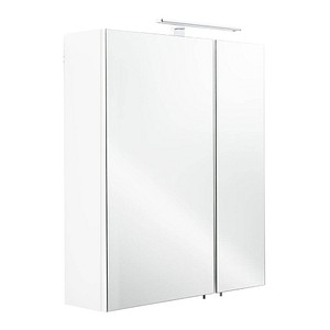 POSSEIK Spiegelschrank weiß 60,0 x 16,0 x 68,0 cm