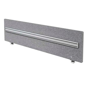 HAMMERBACHER Tischtrennwand mit Orga-Schiene VARO20/5, grau 199,5 x 50,0 cm, 1 St.