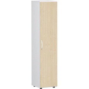 geramöbel Aktenschrank Flex, S-345100-AW weiß, ahorn 4 Fachböden 40,0 x 42,0 x 180,8 cm