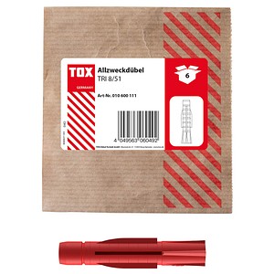 TOX TRI 8/51 010600111 Universaldübel Ø 8 mm x 51 mm, 6 St.