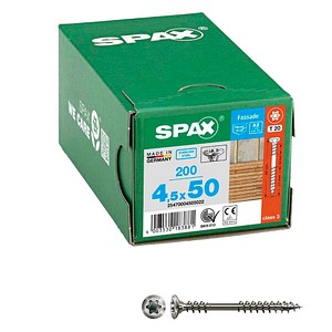 SPAX® Fassadenschrauben T20 Linsensenkkopf A2 25470004505022 4,5 mm x 50 mm, 200 St.