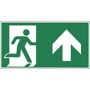 EICHNER Rettungszeichen 9225-14173-030 "Notausgang gerade aus" rechteckig 30,0 x 15,0 cm, 1 St.