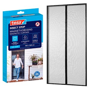 tesa Fliegengitter Insect Stop Magnetvorhang anthrazit 1,0 x 2,2 m