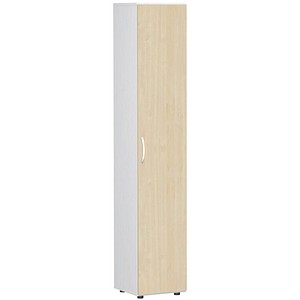 geramöbel Aktenschrank Flex, S-346100-AW weiß, ahorn 5 Fachböden 40,0 x 42,0 x 216,0 cm
