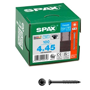 SPAX® Fassadenschrauben T15 Linsensenkkopf BLAX 0467040400453 4 mm x 45 mm, 100 St.