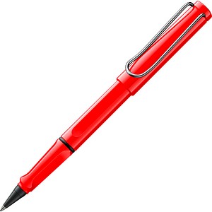 LAMY safari Tintenroller rot, Schreibfarbe: blau, 1 St.