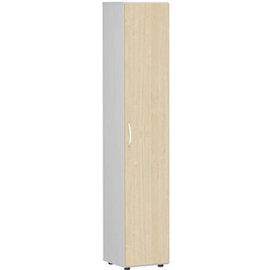 geramöbel Aktenschrank Flex, S-346100-AL lichtgrau, ahorn 5 Fachböden 40,0 x 42,0 x 216,0 cm