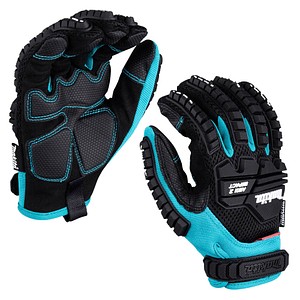makita unisex Arbeitshandschuhe schwarz Größe 9, 1 Paar