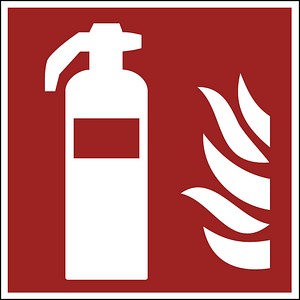EICHNER Brandschutzschild 9225-13037-020 "Feuerlöscher" quadratisch 20,0 x 20,0 cm, 1 St.