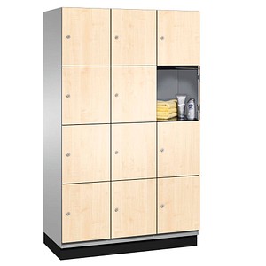 CP Spind Cambio lichtgrau, birke 45103-32 S10060, 12 Schließfächer 120,0 x 52,5 x 198,0 cm