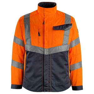 MASCOT® unisex Warnjacke Oxford  orange, schwarzblau Größe XL