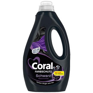 Coral FARBSCHUTZ SCHWARZ Waschmittel flüssig, 1,3 l